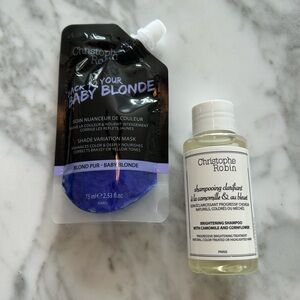New Christophe Robin Back to Your Baby Blonde Hair Mask and Brightening Shampoo
